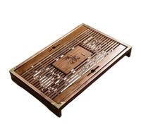 Plateau à thé en Bambou Service à thé, plateau en bambou, table mélamine, stockage de l'eau, service, tasse Pu'er chinois, outils cérémonie(Shape 6)