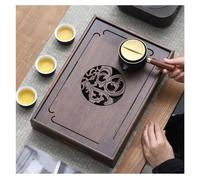 Plateau à thé en bois massif pour la maison simple de stockage de l'eau Ensemble de siège Gongfu