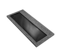 Plateau à thé en ébonite naturelle pour un usage domestique - Service à thé moderne - Type de drainage - Grande table à thé (70 x 35 x 3 cm)
