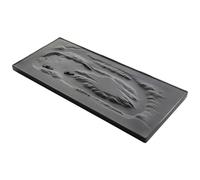 Plateau à thé en ébonite naturelle, Table pierre, Kung Fu, de mer, maison Simple, service ardoise Table à Thé pour la Maison Plateau à Thé(100 * 50 * 3cm)
