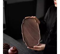 Plateau à thé en noyer - Station de brassage de style chinois - Service à thé zen - Style rétro luxueux