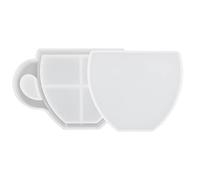 Plateau à thé en résine époxy de Silicone, tasse de mouvant, moule, de rangement, utilisé pour fabriquer des pièces d ' agate artificielle, sous-verres, tranches de citron