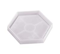 Plateau à thé et café en silicone époxy - Moule utilisé pour fabriquer des pièces d'agate artificielle, des sous-verres en résine, des grandes sphères