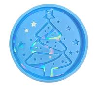 Plateau à thé et café en silicone époxy - Moule utilisé pour fabriquer des pièces d'agate artificielle, des sous-verres, des sapins de Noël, des moules à café pour moulage de résine