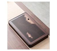 Plateau à thé rectangulaire en bois massif pour stockage de l'eau, petit service à thé Gongfu