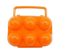 Plateau à œufs - 6 carrés de rangement | Boîte de rangement | Anti-fuite et résistant aux chocs | Boîte de rangement pour camping, pique-nique, cuisine, réfrigérateur extérieur