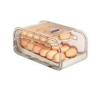 Plateau À Œufs | Bac à 2 Étages Transparent avec Poignée Coulissante - Rangement Empilable pour Réfrigérateur,pour Congélateur Cuisine Garde-Manger Armoire Maison Restaurant