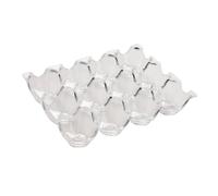 Plateau à Œufs en Acrylique 12 Compartiments Anti-collision | Boîte de Rangement 1pc, pour Réfrigérateur et Congélateur, Garde les Œufs Frais