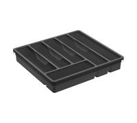 Plateau à ustensiles couvert, organiseur de couverts avec couvercle | Dans le tiroir de cuisine, porte-couverts sur le plan de travail, boîte à couverts en plastique, organisateur de cuillères