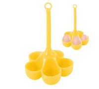 Plateau à vapeur en silicone pour œufs | Étagère à vapeur en silicone à 5 grilles avec poignée longue,Grille de cuisson multifonction pour œufs à la vapeur pour autocuiseurs