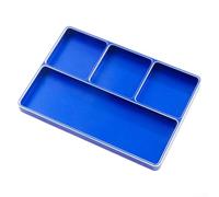 Plateau à vis magnétique pour voitures télécommandées : organiseur de rangement à 4 compartiments en alliage d'aluminium avec coussinets magnétiques pour Redcat, Traxxas, Arrma, pour modèles axiaux