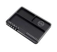 Plateau à vis portable avec mesure du diamètre et de la longueur, plateau de pièces de poche pour flux de travail d'assemblage, organiseur de vis léger