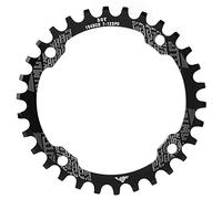 Plateau à vitesse unique 104BCD en alliage d'aluminium 30T, accessoires de manivelle pour vélo de montagne (Noire)