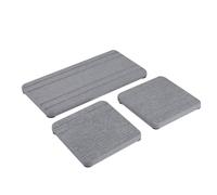 Plateau Absorbant l'eau en Diatomite,3 sous-Verres a Séchage Instantané avec Pieds Surélevés pour Évier de Cuisine,Baignoire,Vanité