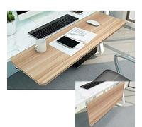 Plateau Accoudoir Pliable à 90° Réglable pour Bureau Support Clavier Ergonomique avec Pince Gain de Place Coudière pour Ordinateur Finition Érable 65x25cm (26x10 pouces)