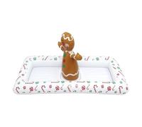 Plateau alimentaire gonflable | Plateau de service pour buffet de glace, salade, support en forme de bonhomme de pain d'épices, récipient rafraîchissant pour extérieur, intérieur, temps chaud, fête