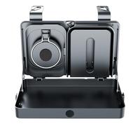 Plateau alimentaire sur le siège arrière pour voiture - Organiseur de bureau 640 g avec soie et porte-gobelet | Étagère intérieure multifonction pour voiture