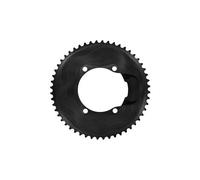 Plateau alugear rond aero 110 bcd 4b asymetrique shimano 2x12 vitesses noir