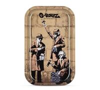 plateau aluminium banksy graffiti g-rollz large paparazzi