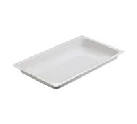 Plateau Ambre Blanc Mélamine GN 1/1 53x32,5x2 Cm Pour Base Asie Leone
