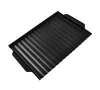 Plateau anti-adhésif pour barbecue, poêles à légumes, ustensiles de cuisine, accessoires de cuisine, panier de barbecue, batterie de cuisine de camping, plateau de gril pour un nettoyage facile