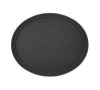 Plateau anti-dérapant - KRISTALLON - 685 x 560 mm - Ovale - Noir - Plastique