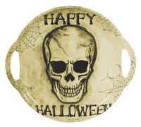 Plateau avec motif tête de mort 30 cm Halloween