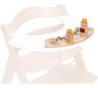 Plateau Avec Xylophone Bebe Play Music Pour Chaise Haute Bebe Alpha+ Et Beta+, Jouet En Bois Bebe (Certifié Fsc®) - Combinable Avec Le Play Tray, Matériau Recyclé - Zebra White