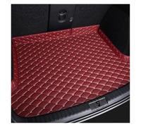 Plateau Bagages pour Hyundai H-1 pour Wagon pour Santafe pour Rohens pour Genesis Tapis De Coffre De Voiture Personnalisés en Cuir PU Tapis Tapis Coffre Voiture(VIN Rouge)