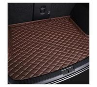 Plateau Bagages pour Hyundai H-1 pour Wagon pour Santafe pour Rohens pour Genesis Tapis De Coffre De Voiture Personnalisés en Cuir PU Tapis Tapis Coffre Voiture(Café)