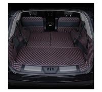 Plateau Bagages pour Lincoln pour Aviator 6 Sièges 2020-2022 Tapis Coffree Voiture Protection Intérieure Tout Compris Anti-salissure Doublure Coffre Protection(Noir Rouge)