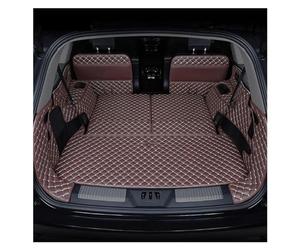 Plateau Bagages pour Lincoln pour Aviator 6 Sièges 2020-2022 Tapis Coffree Voiture Protection Intérieure Tout Compris Anti-salissure Doublure Coffre Protection(Café)