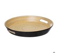 Plateau bambou 42cm ""Modern Color"" gris charbon - 5 five simply smart