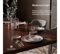 Plateau Bearsdon 180 x 90 cm pour cuisine et salle à manger | Bois stratifié robuste