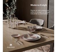 Plateau Bearsdon 200 x 100 cm pour cuisine et salle à manger | Bois stratifié robuste