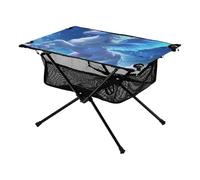 Plateau bleu Dream Unicorns léger et cool fournitures de camping avec sac de rangement pour parc, jardin, plage, voyage