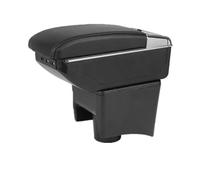 Plateau Boîte À Gants For VW POLO Mk5 6R Vento Car Armrest Box Center Storage Box Car Accessories Retrofit(B red line NO USB)