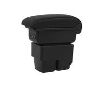 Plateau Boîte À Gants Pour Ford Pour Fiesta MK7 2009 2010 2011 2012-2017 Accoudoir De Voiture Boîte De Rangement Détails Intérieurs Accessoires(A1 black line No USB)