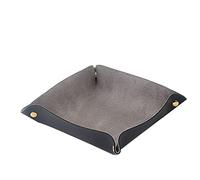 plateau， Bol de rangement for clés, cache-pièces et boissons, plateau de voyage for hommes et femmes, boîte de rangement utilisée for ranger les clés de rouge à lèvres(Grey)