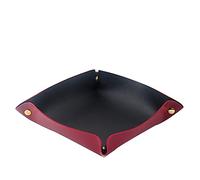 plateau， Bol de rangement for clés, cache-pièces et boissons, plateau de voyage for hommes et femmes, boîte de rangement utilisée for ranger les clés de rouge à lèvres(Black)