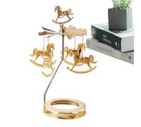 Plateau bougeoir Rotatif | Chandelier Tournant Thermique Rond - Lanterne tournante Romantique dîner chandelles Ornements pour Les Filles comme cadeBanquet et décor à la Maison