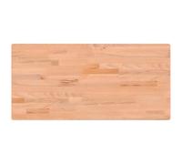 Plateau Bureau en Hêtre Massif 115 x 55 x 2,5 cm Dessus de Table Naturel | Bois massif durable, surface lisse facile à nettoyer, usage polyvalent, combinable avec pieds assortis, livraison uniquement