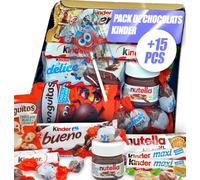 Plateau Cadeau Chocolats & Bonbons - Assortiment 15+ Pièces (17×17 cm) - Idée Cadeau Saint-Valentin, Fête des Mères, Anniversaire, Baptême, Communion