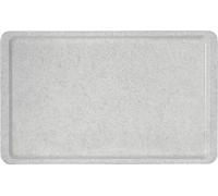 Plateau CAMBRO en fibre de verre, longueur 530 mm, largeur 370 mm, granit, moucheté