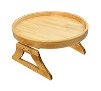 Plateau canapé Table accoudoir plateau à Clip en bambou naturel plateau canapé plateau pratique TV plateau à collation pour télécommande café