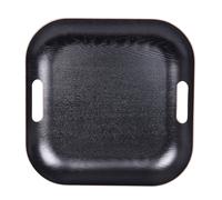 Plateau carré 39 cm noir Table passion