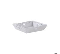 Plateau carré en manguier coeurs 20 cm