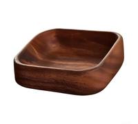 Plateau carré en noyer 13 cm rustique pour bois de noyer | Carré, plus rustique pour le charme, idéal comme accroche-regard sur la table basse ou la table à manger