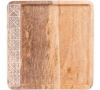 Plateau carré Spirit 36 cm - Table Passion - Marron - Bois Marron G