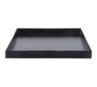 Esschert Design – Plaque de protection pour brasero carrée en métal 32×32×3 cm noir
